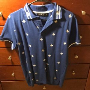 Blue And White Polo Shirt
